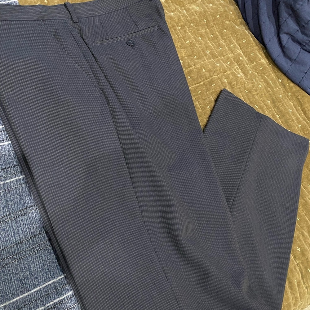 Calvin Klein slim fit navy trousers
